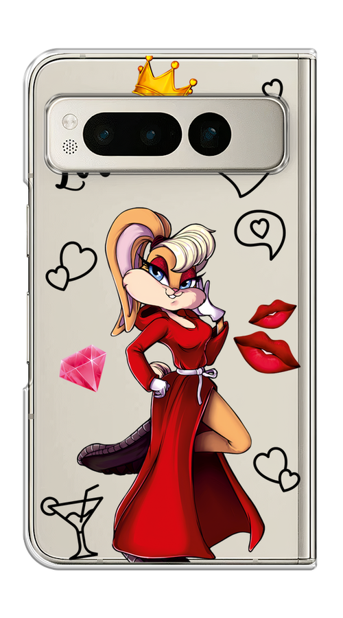 

Чехол на Google Pixel Fold "Rich Lola Bunny", Красный;бежевый;оранжевый, 271850-1