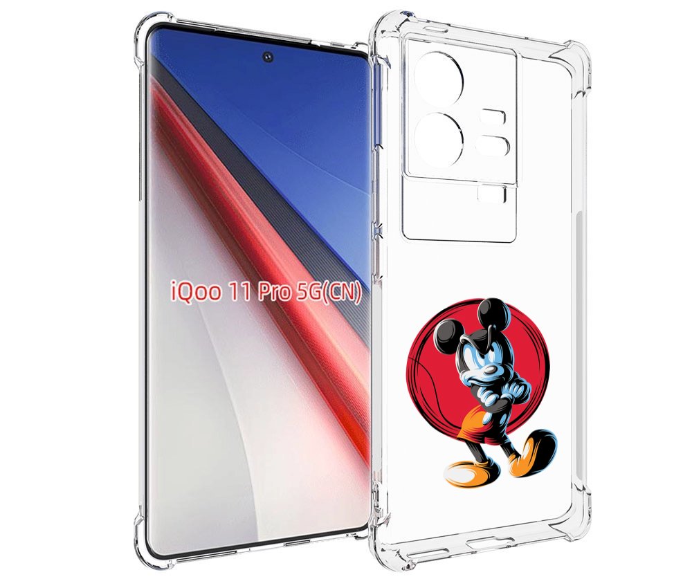 Чехол бампер MyPads злой-микки для Vivo iQOO 11 Pro противоударный