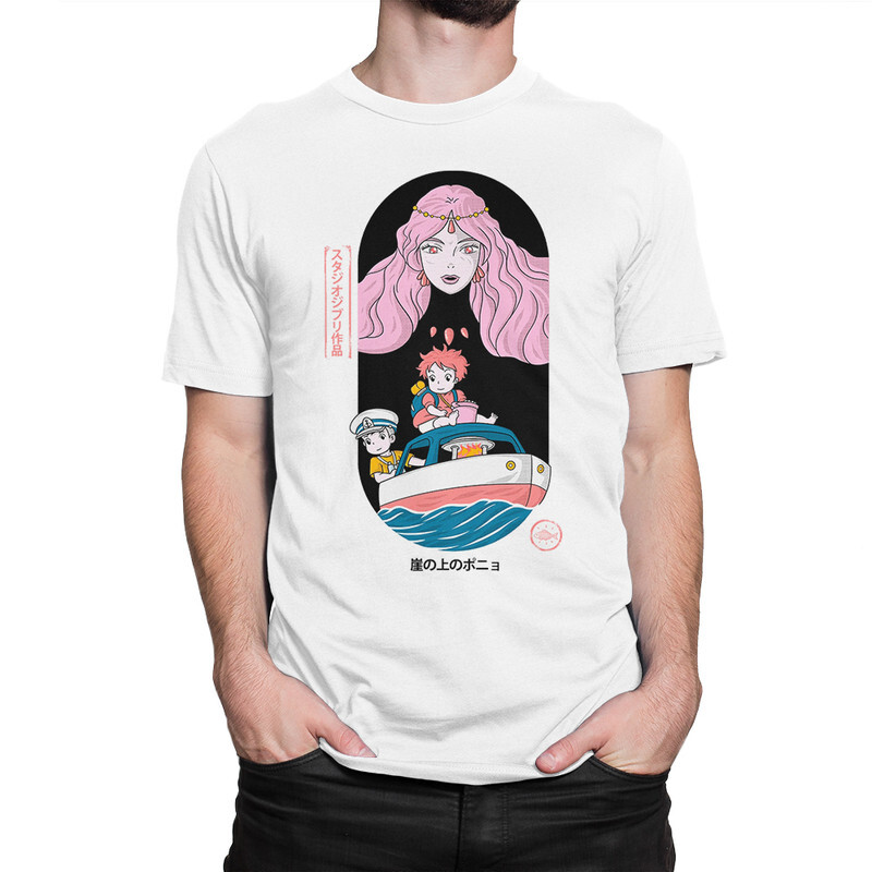 

Футболка мужская Dream Shirts Рыбка Поньо 9899278222 белая S, Рыбка Поньо 9899278222