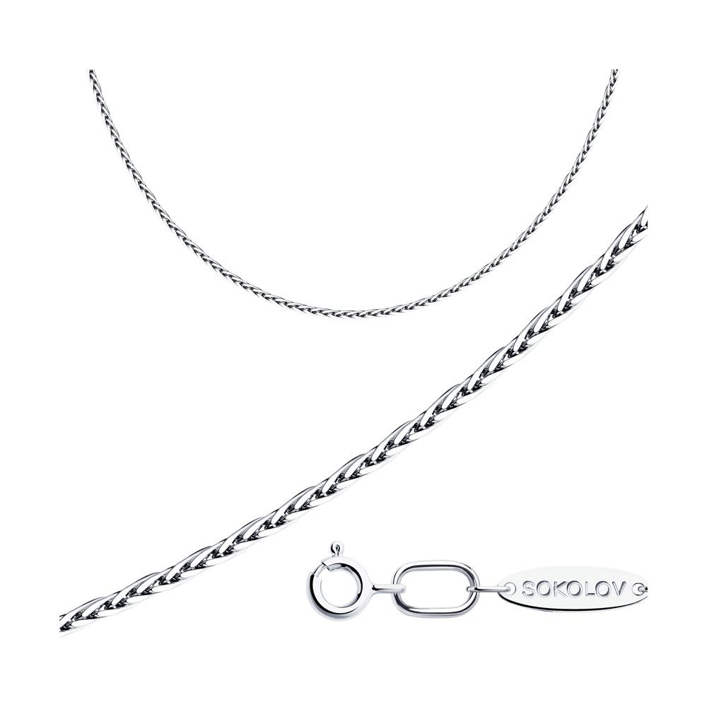 

Цепочка из серебра 40 см SOKOLOV 94080008, 94080008