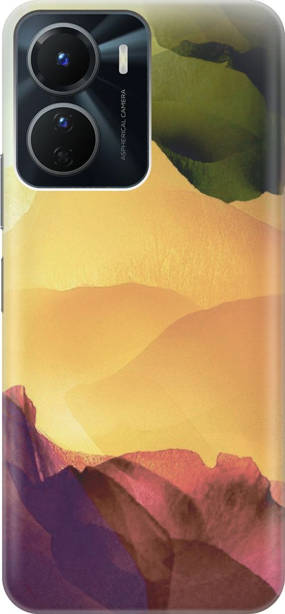 

Силиконовый чехол на Vivo Y16 с принтом "Разноцветный гербарий", Желтый;зеленый, 157741