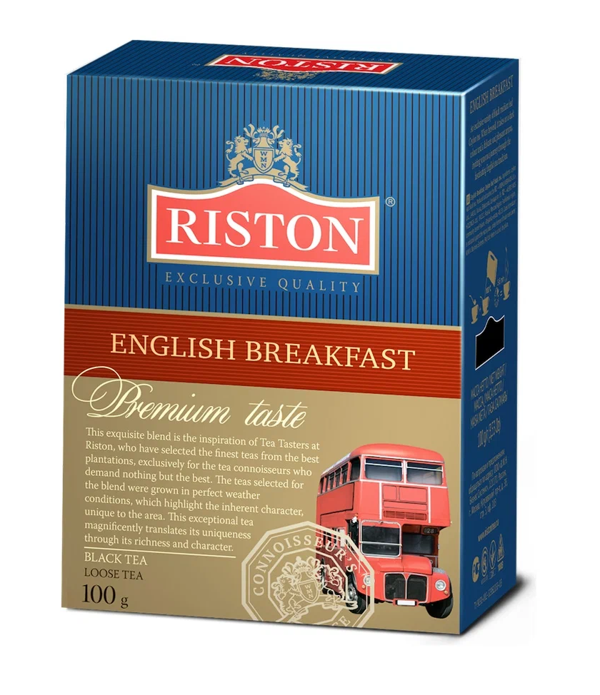 Чай черный, Riston, классический, english breakfast, 100 г