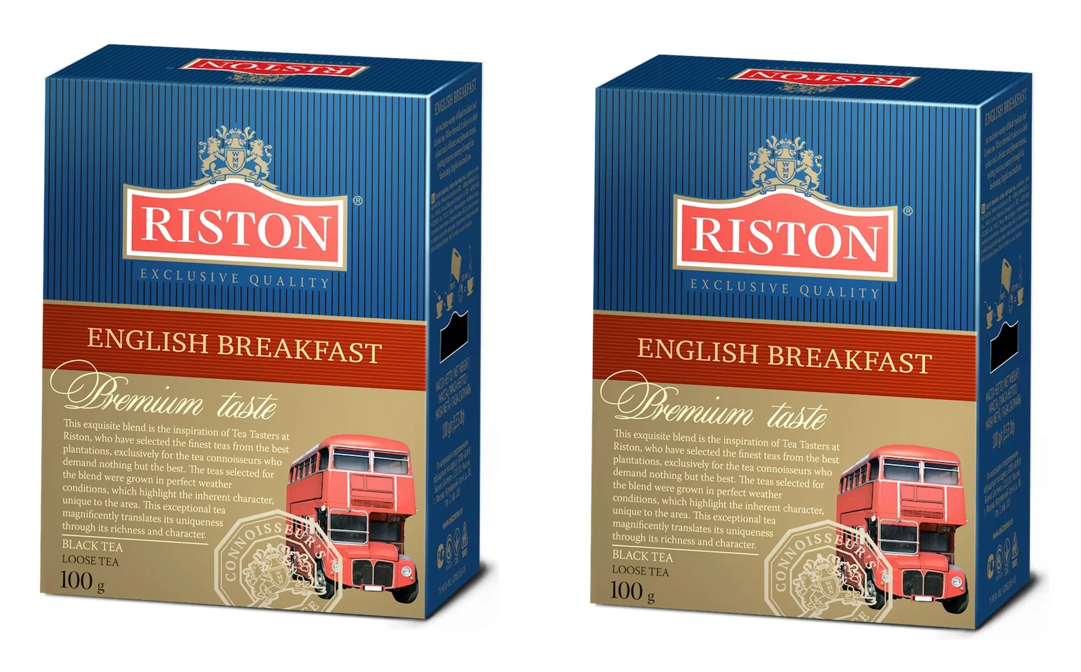 Чай черный Riston классический, english breakfast, 100 г х 2 шт