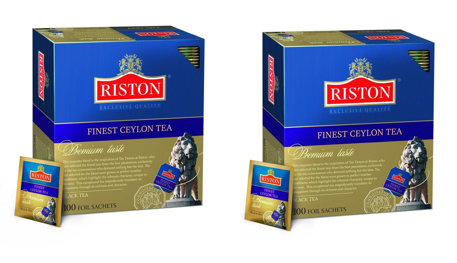 Чай черный Riston, Finest, 100 пакетиков по 1,5 г, 2 шт