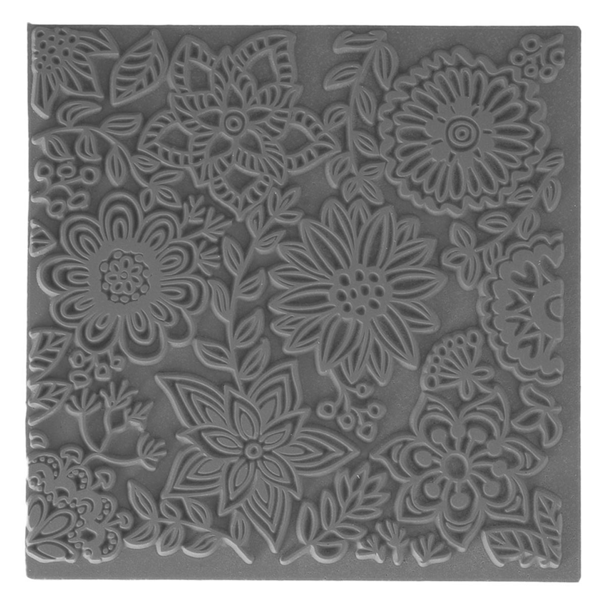 Текстура для пластики резиновая Бутоны , 9x9 см, арт. CE95016