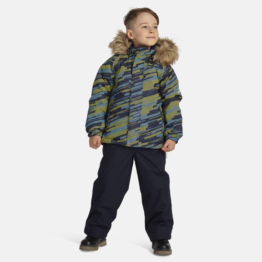 Комплект верхней одежды детский Huppa WINTER, неоново-синий, темно-синий, 116