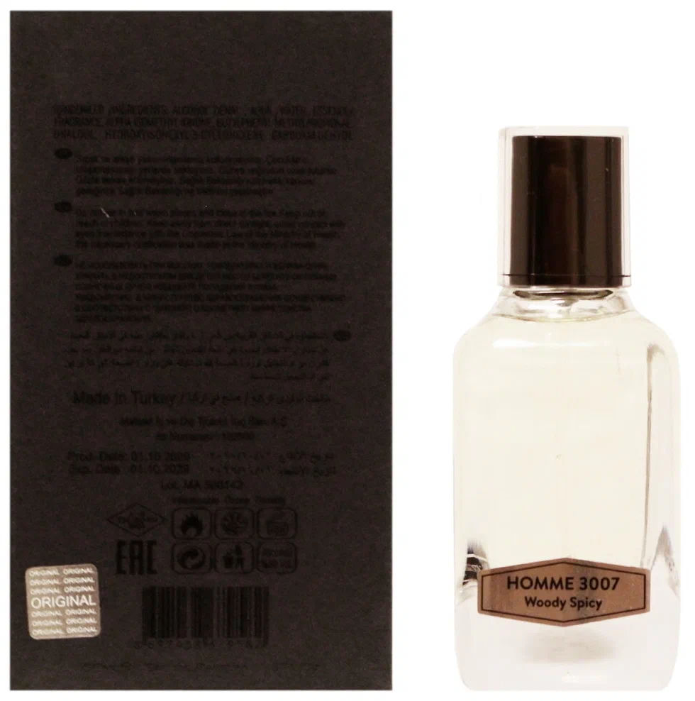 

Парфюмерная вода NARCOTIQUE ROSE №3007 HOM SPORT 100 ml., №3007 Hom Sport Man 100 мл