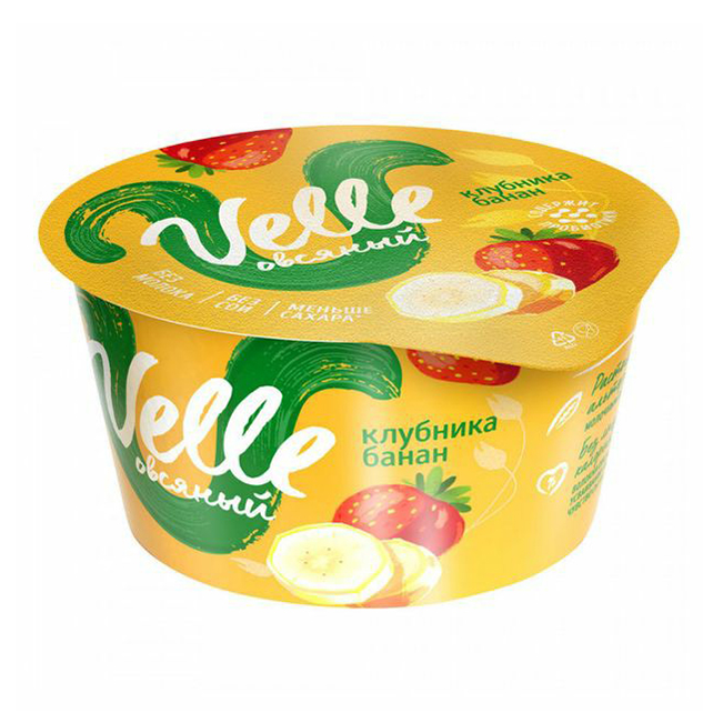 Овсяный продукт Velle клубника-банан 05 140 г 78₽