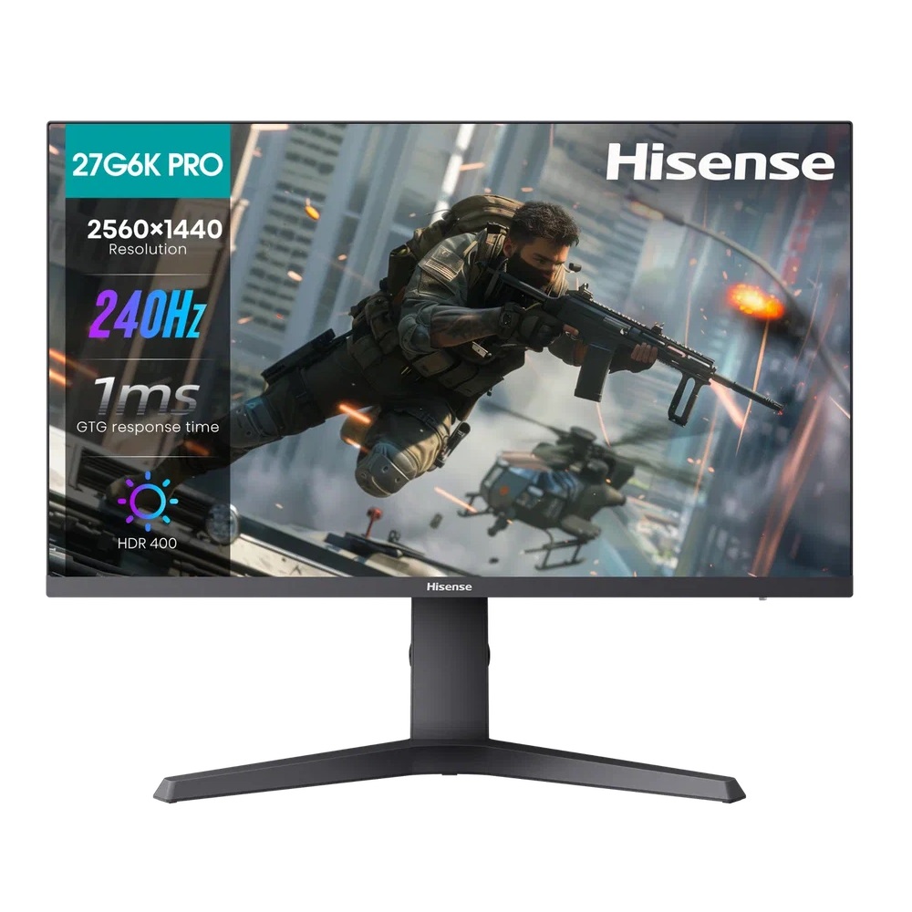 

27" Монитор HISENSE 27G6K-PRO черный 240Hz 2560x1440 IPS, 27G6K-PRO