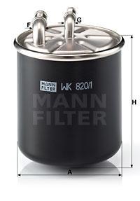 

Фильтр топливный MANN-FILTER WK820/1, WK 820/1