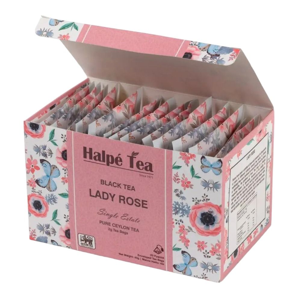 Чай черный Halpe Tea Enveloped Lady Rose в пирамидках 2 г х 20 шт