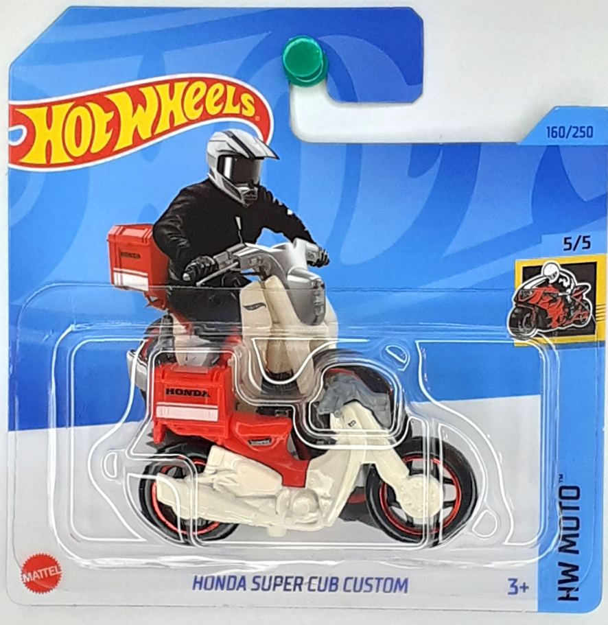 Мотоцикл Hot Wheels HW Moto Honda Super Cub Custom, HKG43-N521 original hot wheels car themed multipacks kids toy for boy 1 64 diecast custom datsun honda civic toyota mazda rx nissan skyline