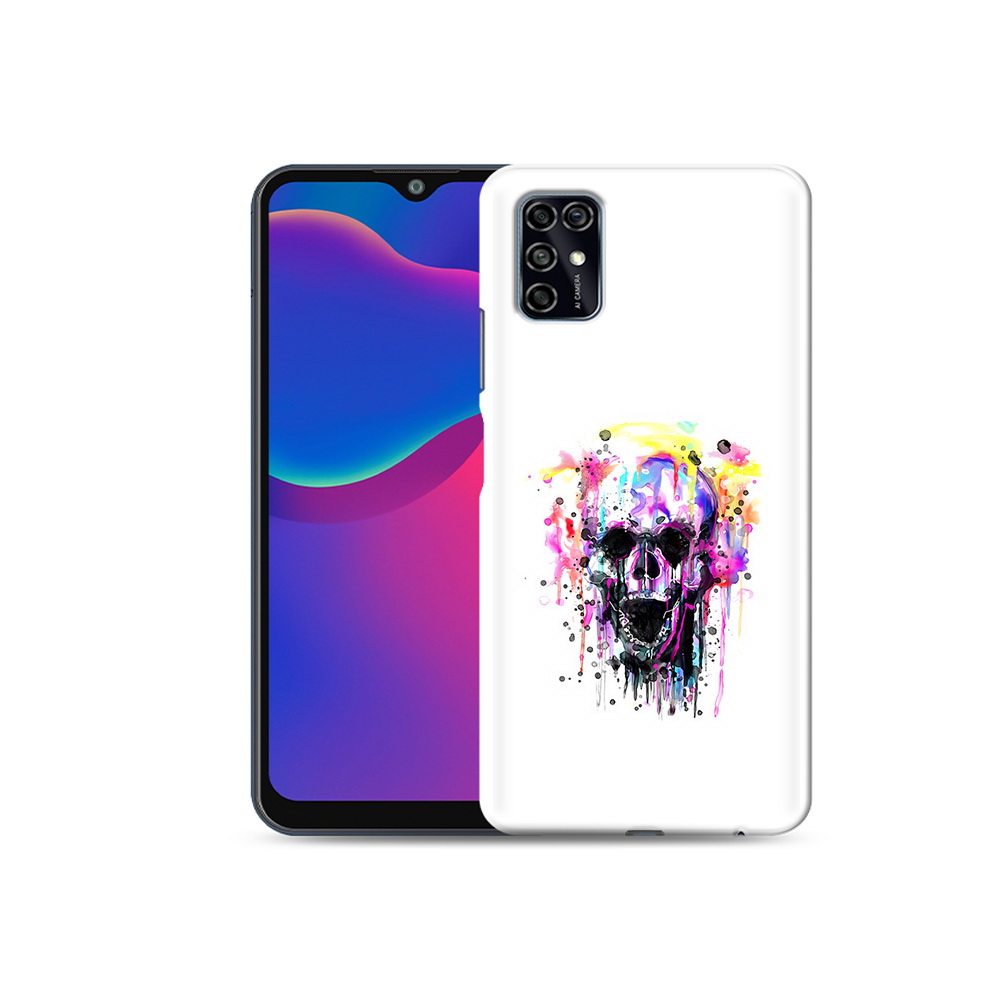 

Чехол MyPads Tocco для ZTE Blade V2020 Smart граффити череп (PT156449.459.298), Прозрачный, Tocco