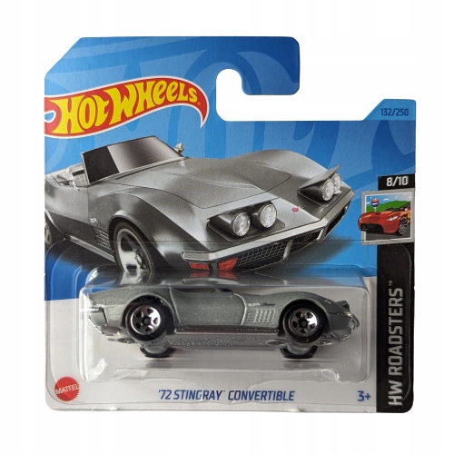 Машинка Hot Wheels HW Roadsters 72 Stingray Convertible, HKK12-N521 машинка hot wheels hw roadsters 72 stingray convertible hkk12 n521