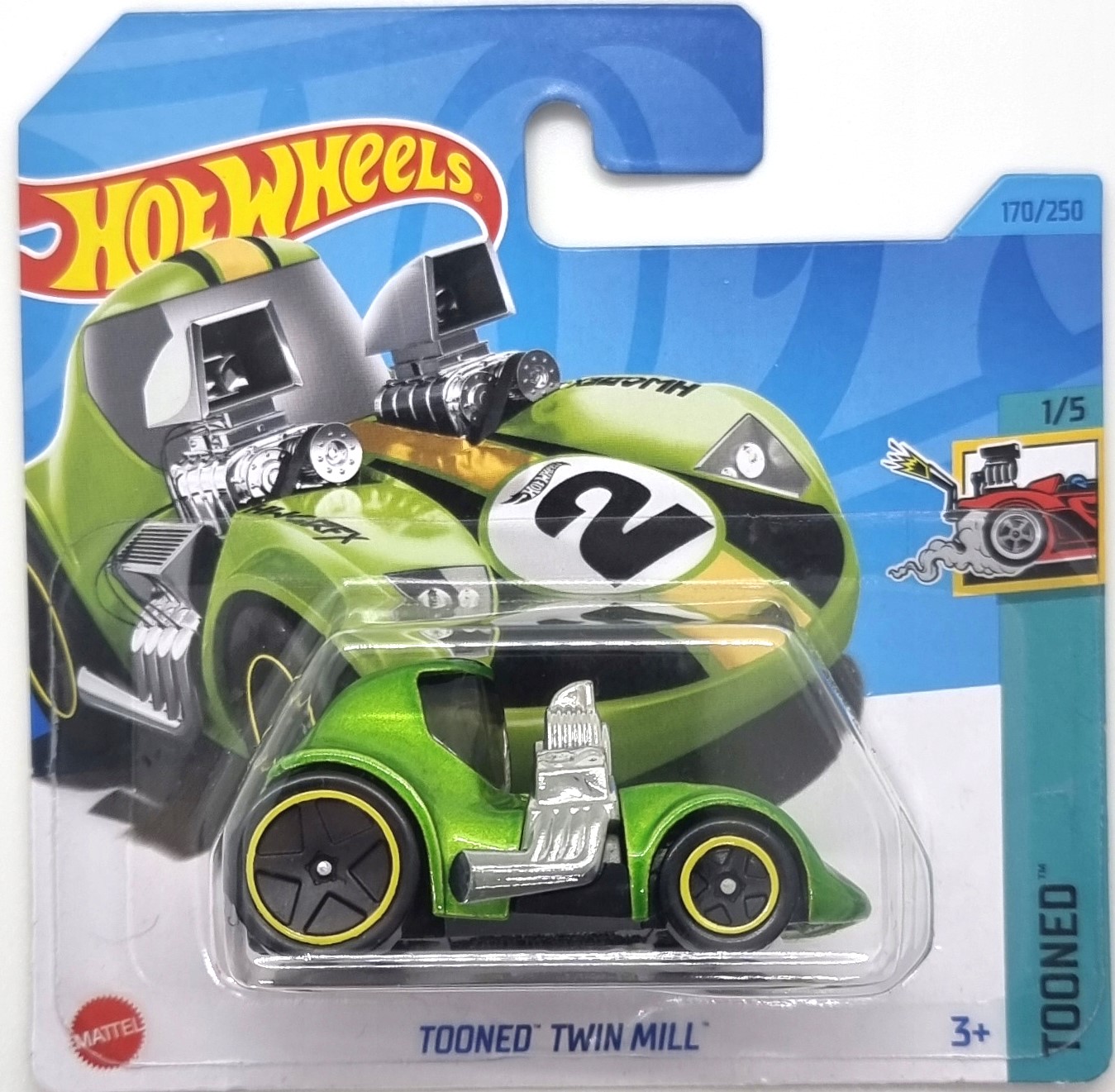 Машинка Hot Wheels Tooned Tooned Twin Mill, HKH14-N521 машинка hot wheels experimotors hw braille racer twin mill hkk74 n522