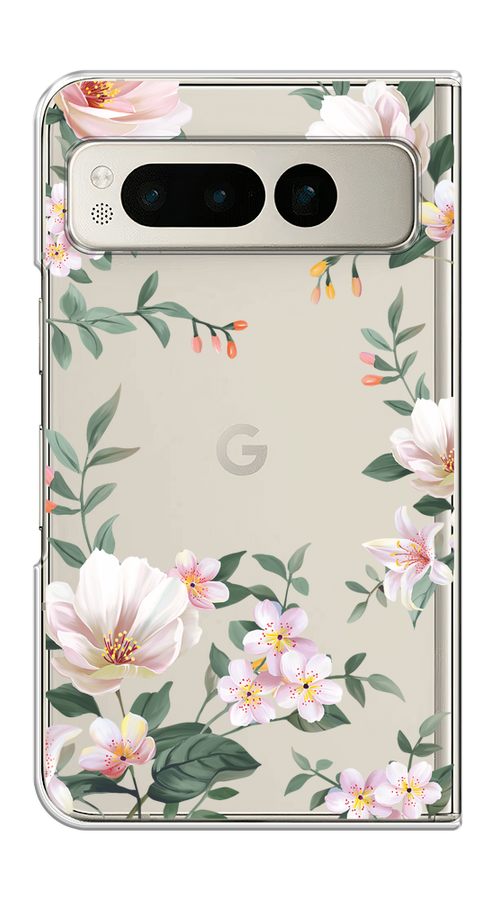 

Чехол на Google Pixel Fold "Beautiful white flowers", 271850-1