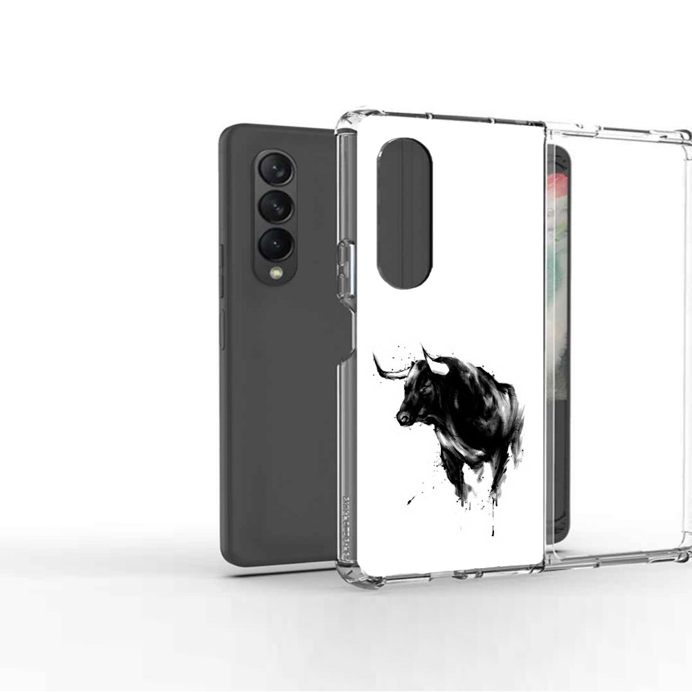 

Чехол MyPads Tocco для Samsung Galaxy Z Fold2 бык, Прозрачный, Tocco
