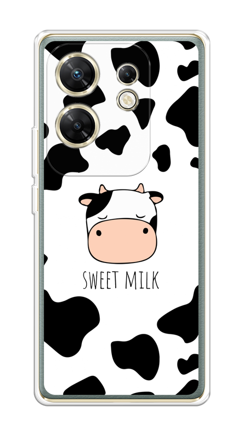 

Чехол на Infinix Zero 30 4G "Sweet milk", Розовый;белый;черный, 3105050-1