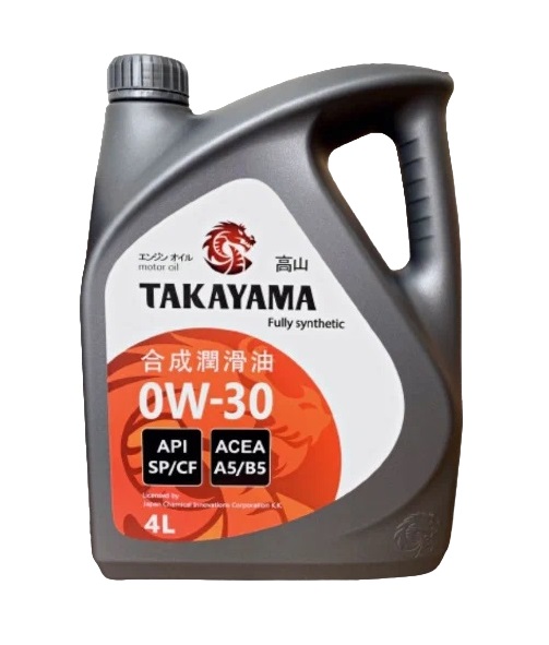 фото Масло takayama 0/30 api sp/сf, acea a5/b5 синтетическое пластик 4 л takayama арт. 322786