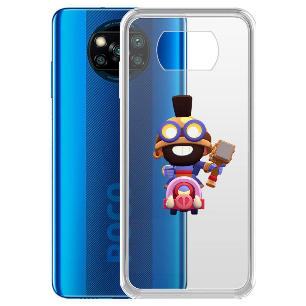 

Чехол-накладка Brawl Stars-Карл Всадник на кабане для Poco X3 NFC