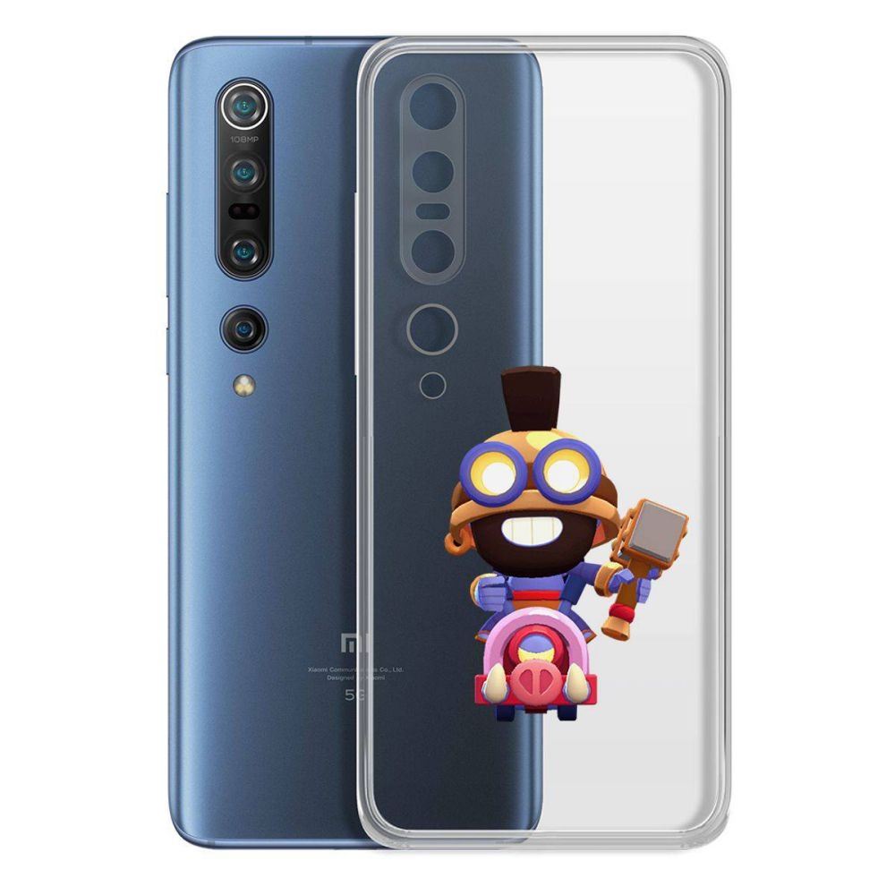 

Чехол-накладка Brawl Stars-Карл Всадник на кабане для Xiaomi Mi 10/Mi 10 Pro