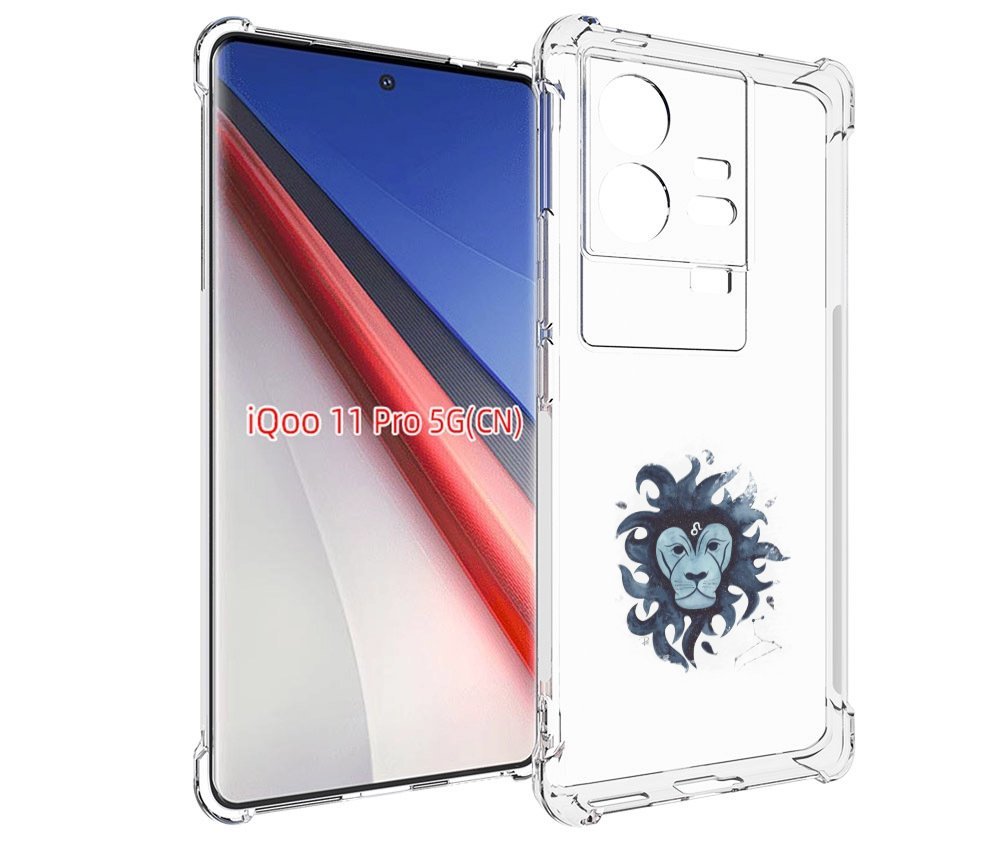 

Чехол бампер MyPads знак зодиака лев 5 для Vivo iQOO 11 Pro прот..., Прозрачный, Tocco