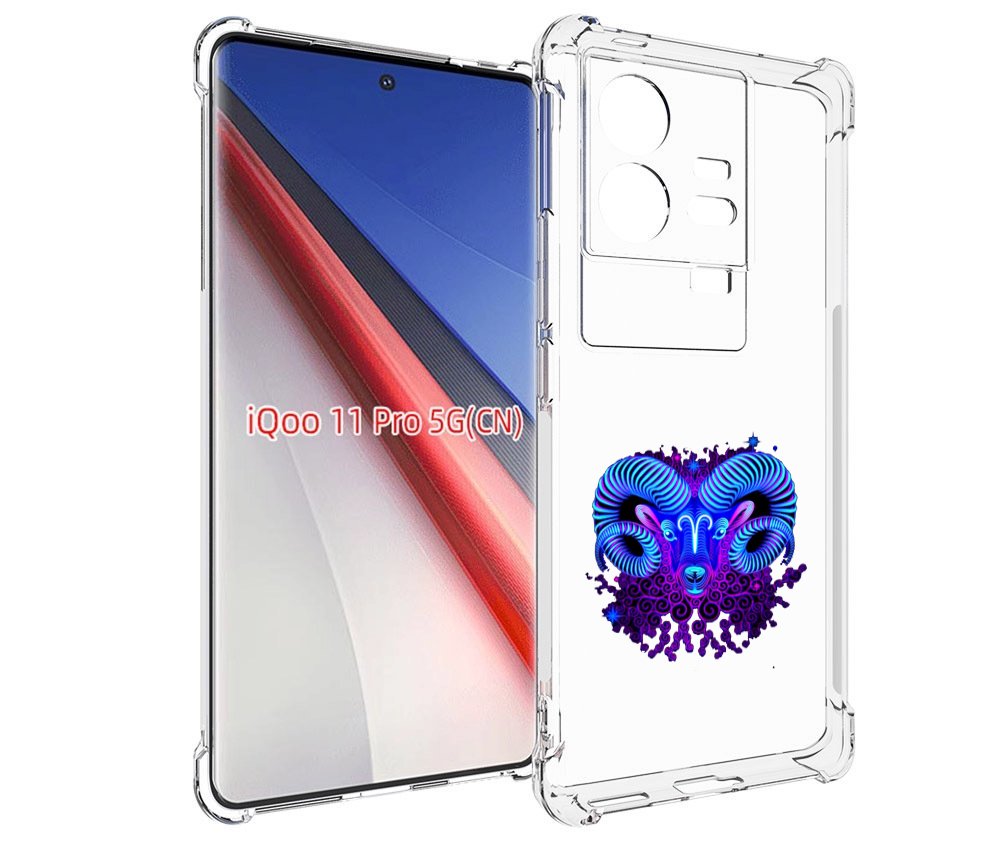 

Чехол бампер MyPads знак зодиака овен 2 для Vivo iQOO 11 Pro про..., Прозрачный, Tocco