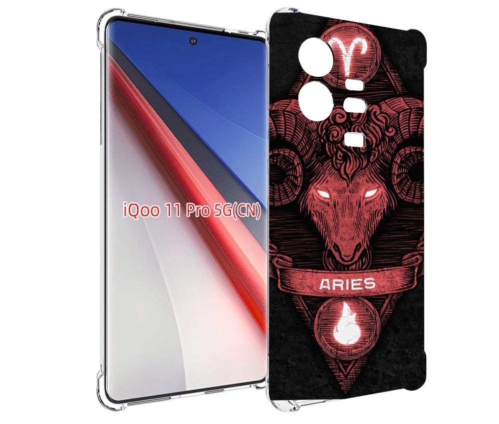 

Чехол бампер MyPads знак зодиака овен 6 для Vivo iQOO 11 Pro про..., Прозрачный, Tocco