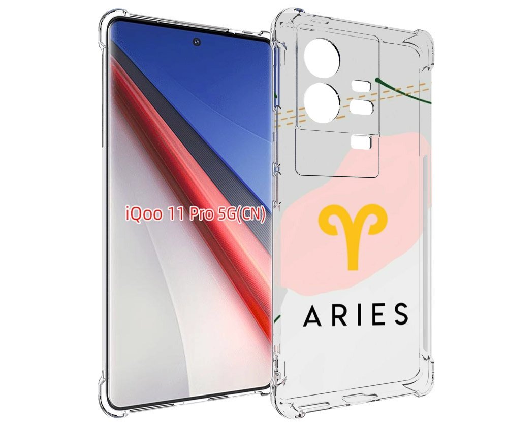 

Чехол бампер MyPads знак зодиака овен 7 для Vivo iQOO 11 Pro про..., Прозрачный, Tocco