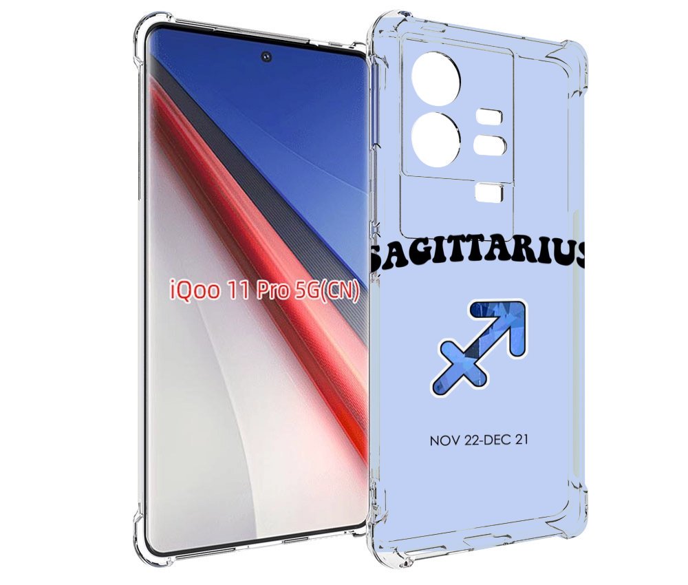 

Чехол бампер MyPads знак зодиака стрелец 1 для Vivo iQOO 11 Pro ..., Прозрачный, Tocco