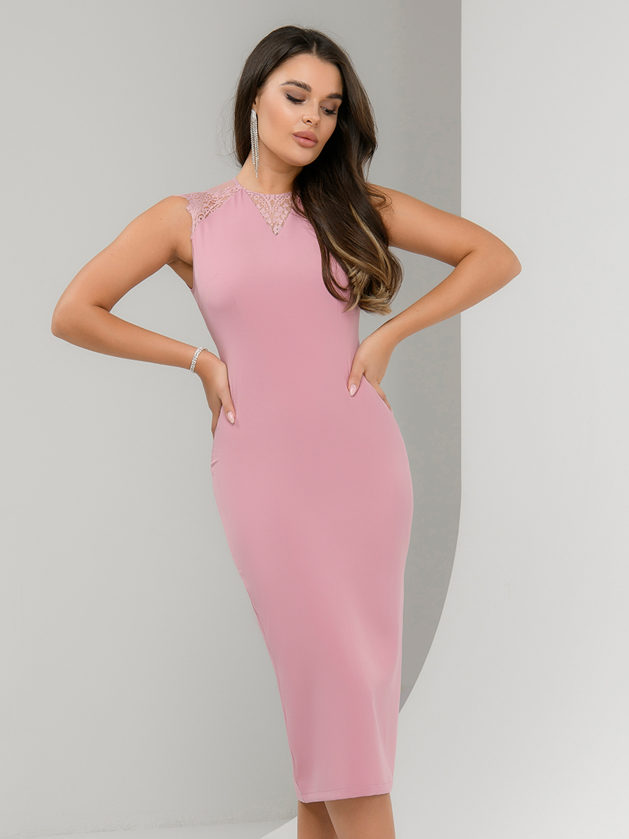 фото Платье женское 1001dress 0142101-02541 розовое 40 ru