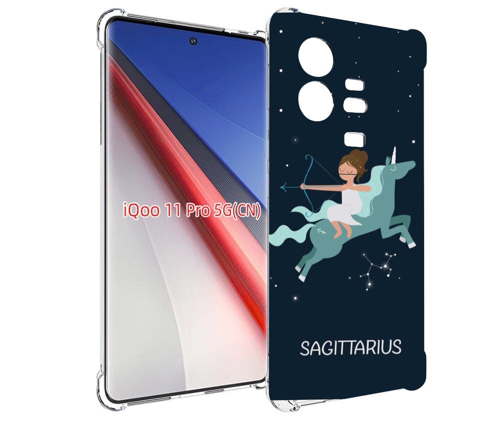 

Чехол бампер MyPads знак зодиака стрелец 5 для Vivo iQOO 11 Pro ..., Прозрачный, Tocco