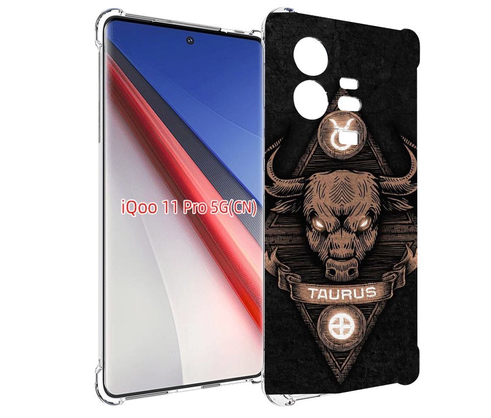 

Чехол бампер MyPads знак зодиака телец 2 для Vivo iQOO 11 Pro пр..., Прозрачный, Tocco
