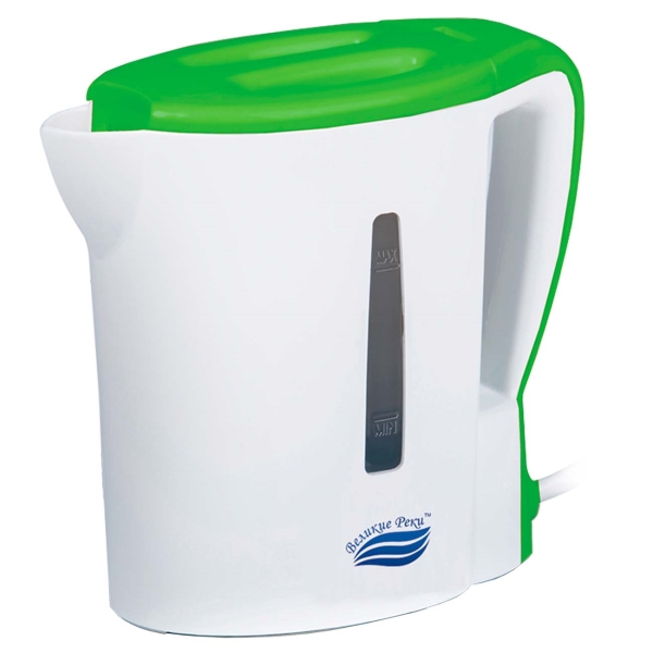 Чайник электрический Великие Реки Мая-1 0.5 л белый, зеленый мини печь великие реки воронеж 1 white