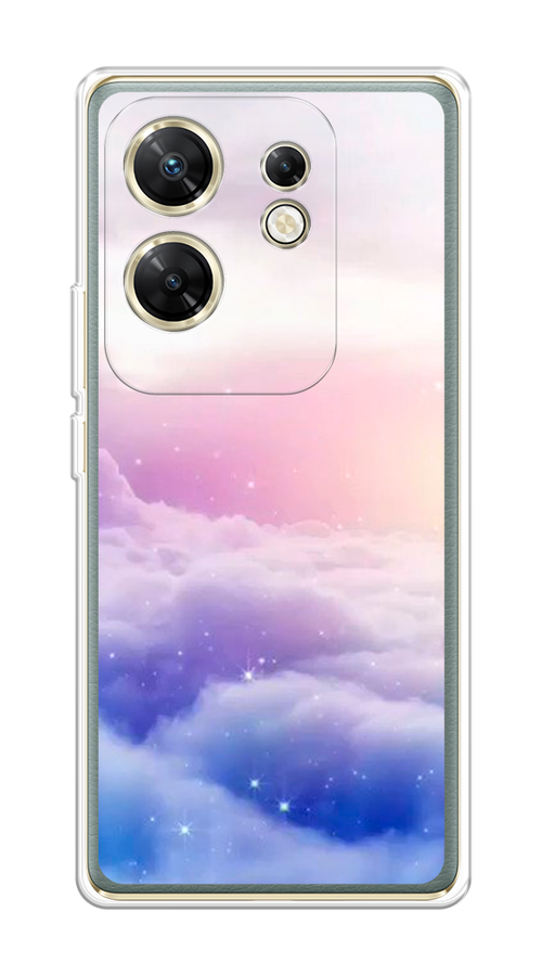 

Чехол на Infinix Zero 30 4G "Небеса", Голубой;белый;розовый, 3105050-1