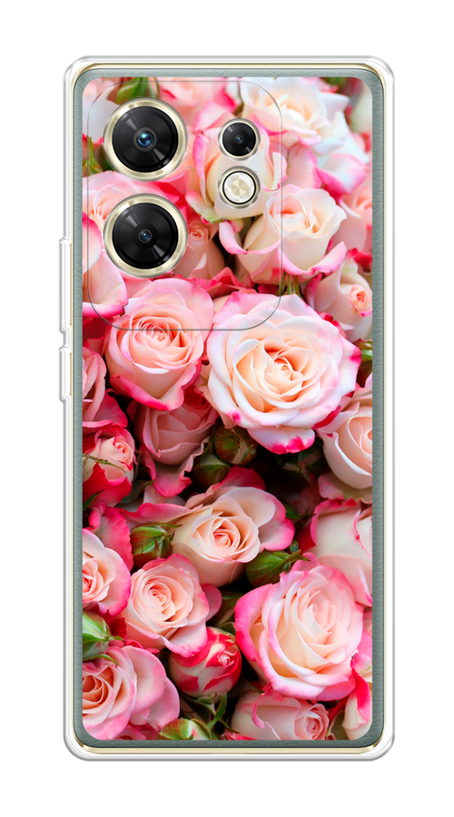 

Чехол на Infinix Zero 30 4G "Много роз", Розовый, 3105050-1
