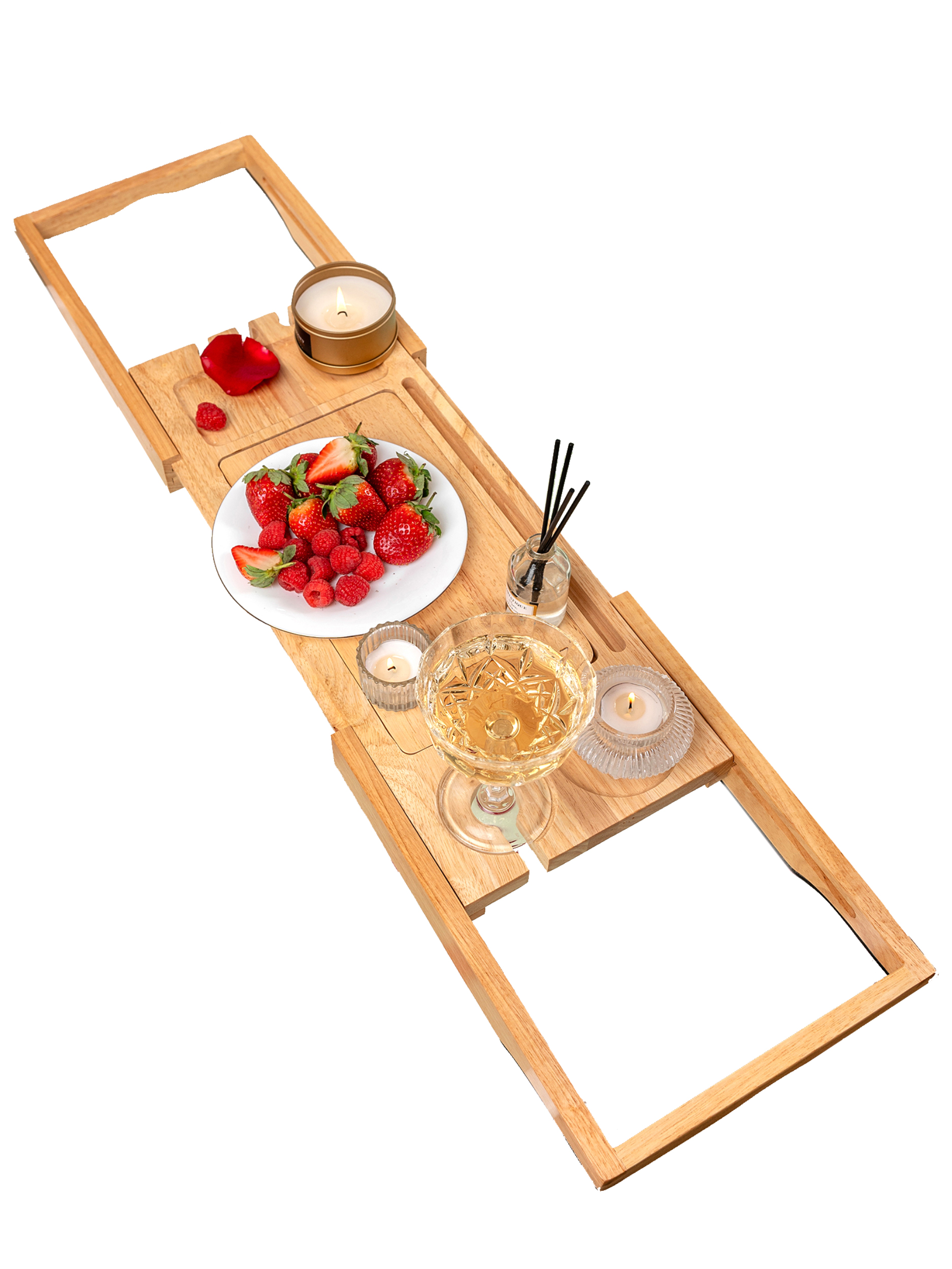 

Полка для ванной Bamboowood из каучукового дерева 63-95, 63