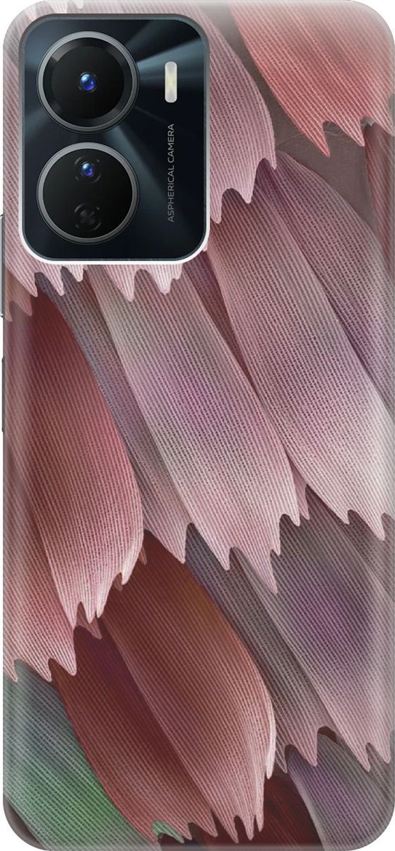 

Силиконовый чехол на Vivo Y16 с принтом "Розовые лепестки", Красный;розовый, 157756