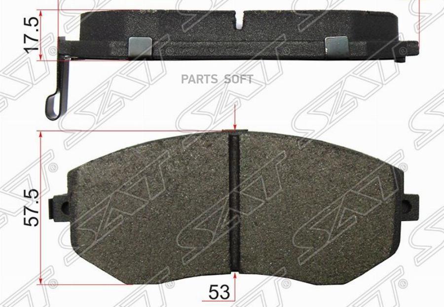 

Колодки тормозные перед SUBARU IMPREZA GR 07- FORESTER SH 07- SAT ST26296FG000