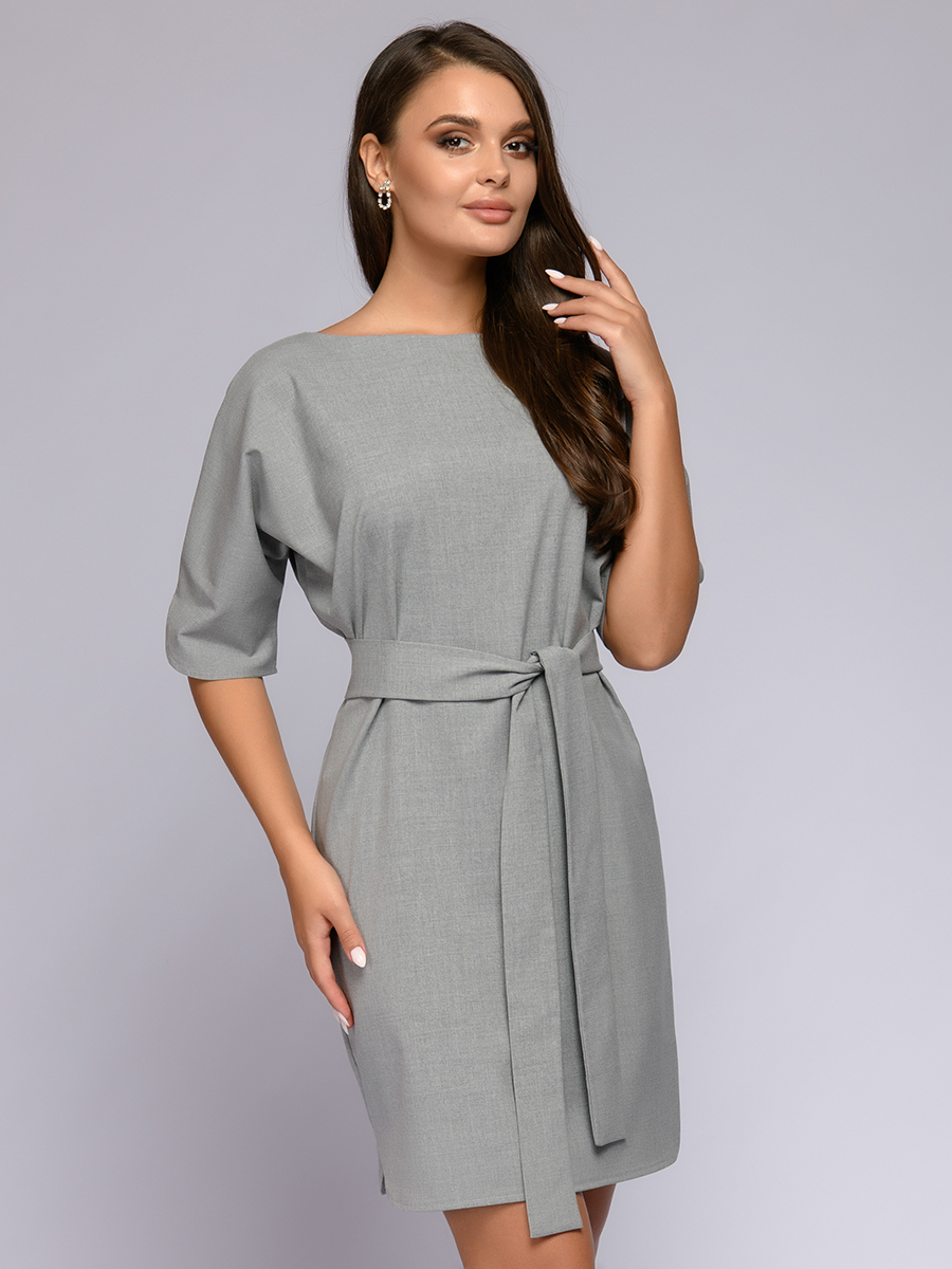 

Платье женское 1001dress 0112002-01652 серое 42 RU, 0112002-01652