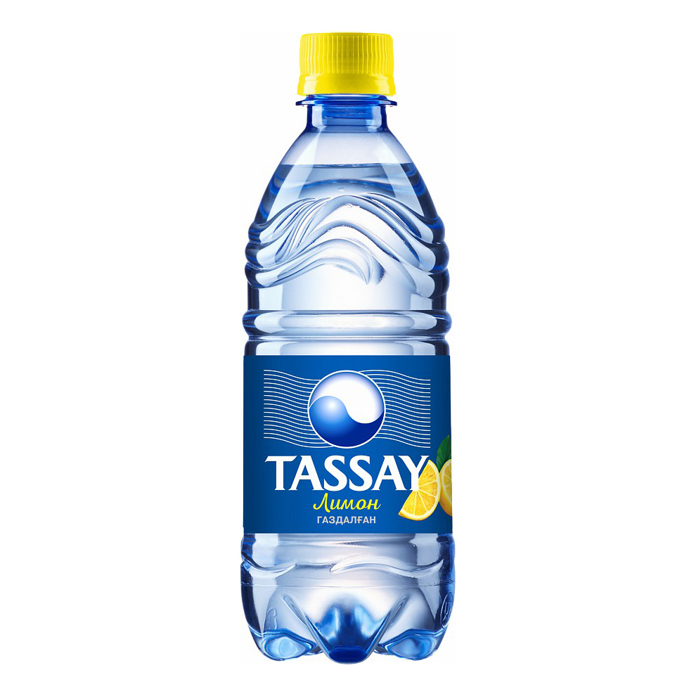 Вода питьевая Tassay газированная со вкусом лимона 500 мл