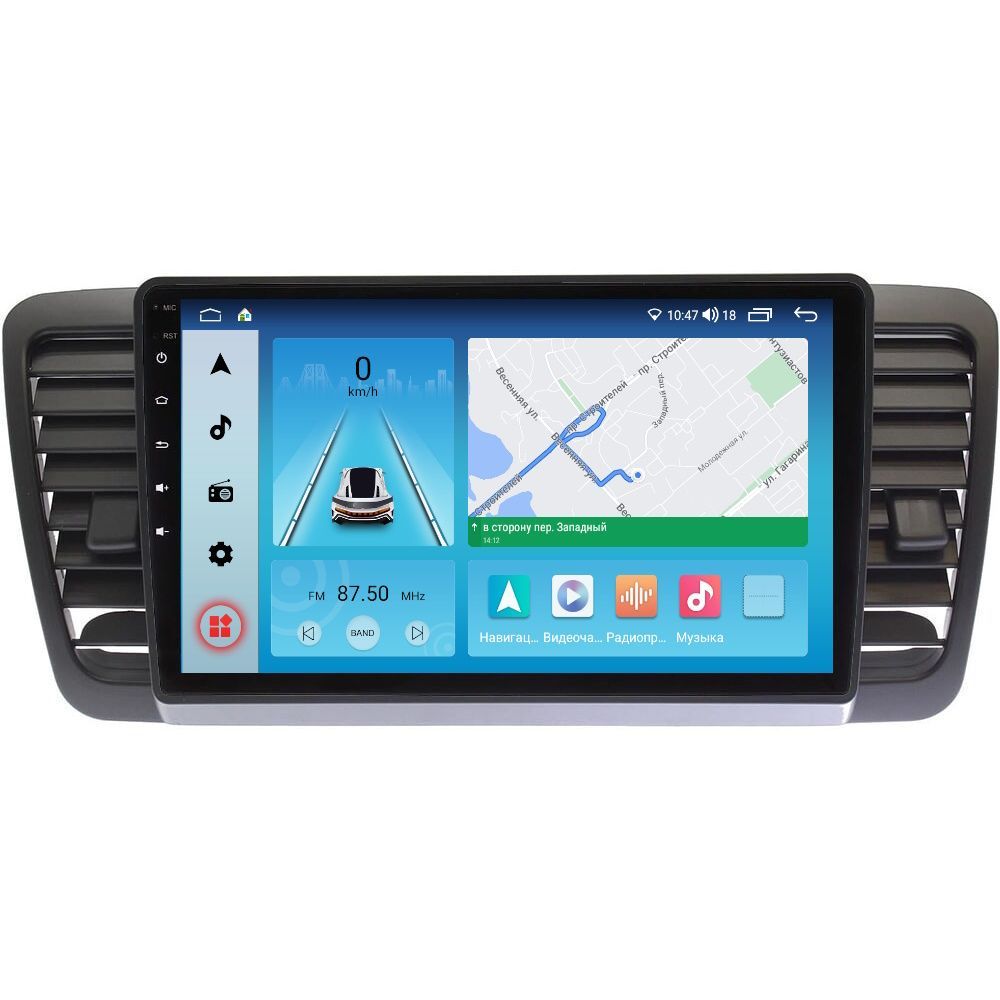 Магнитола EpicAuto T18 Subaru Legacy 4 Outback 3 2003-2009 - Android 13 - Память 464Gb 3050000₽