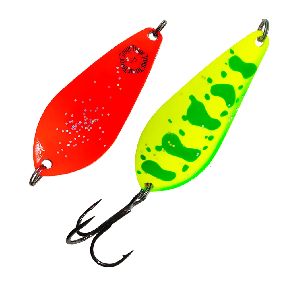 

Блесна для рыбалки колеблющаяся, колебалка на щуку , окуня , судака Atom Red 15g , цвет 17, Atom