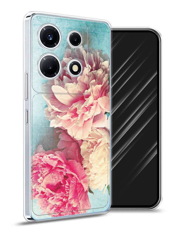 

Чехол Awog на Infinix Note 30 VIP "Пионы new", Бирюзовый, 3104750-8