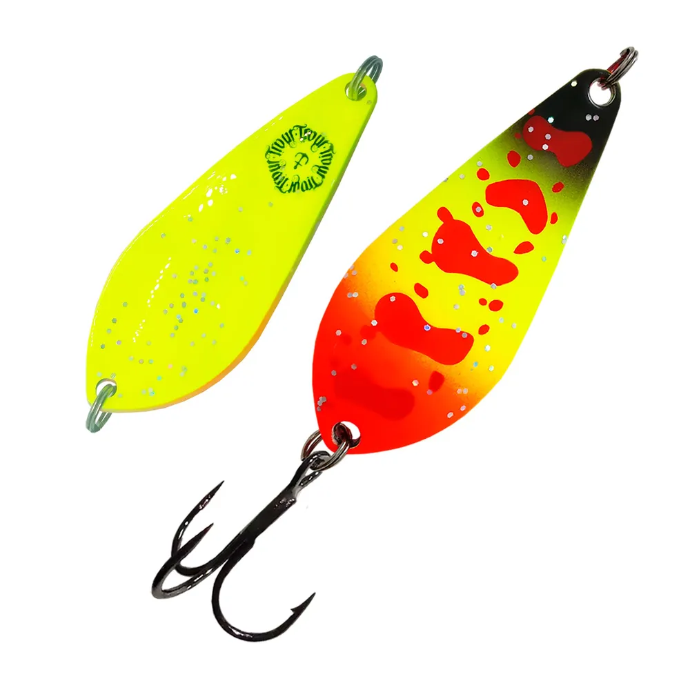 

Блесна колеблющаяся на щуку, окуня, судака Atom Yellow 15g, цвет 10, Atom