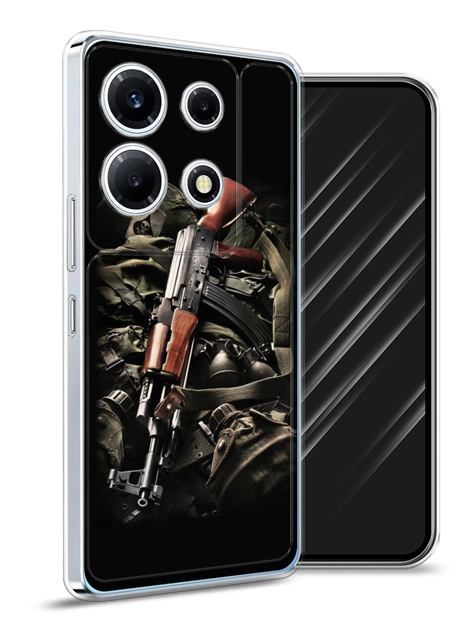 

Чехол Awog на Infinix Note 30 VIP "Автомат", Черный;коричневый;серый, 3104750-5