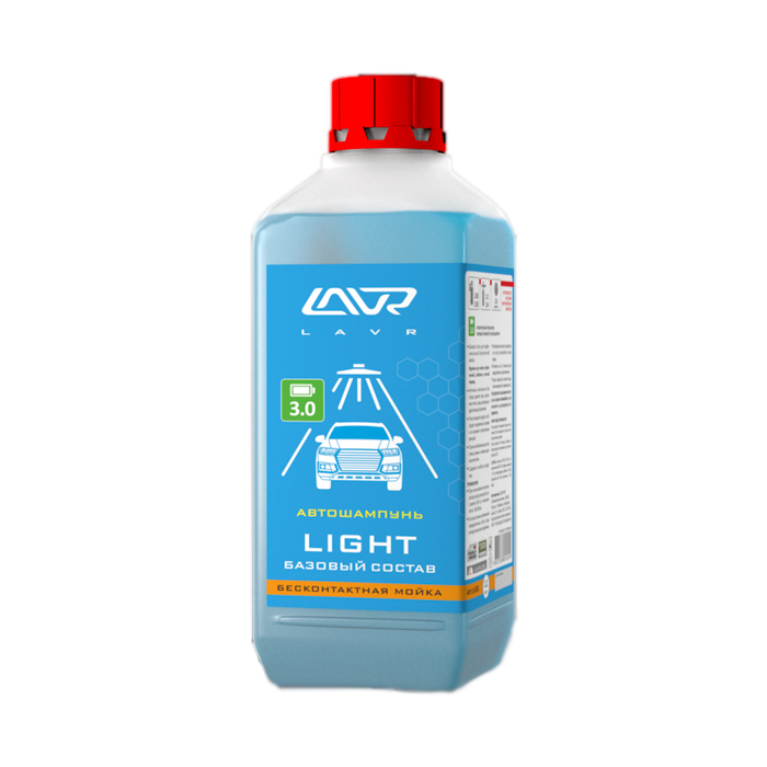 

Автошампунь Light Базовый Состав 3.0 Концентрат 1:20 - 50, 1,1 Кг LAVR ln2301