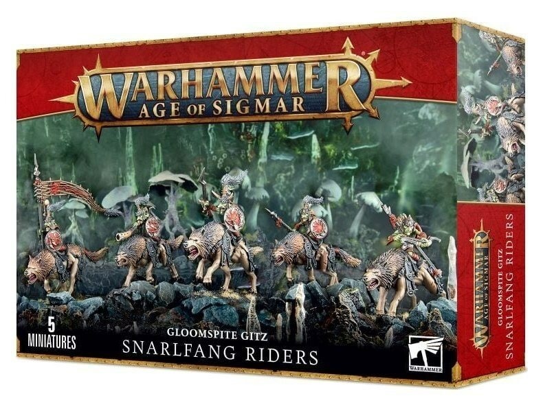 фото Миниатюры для игры games workshop warhammer age of sigmar gloomspite gitz snarlfang riders