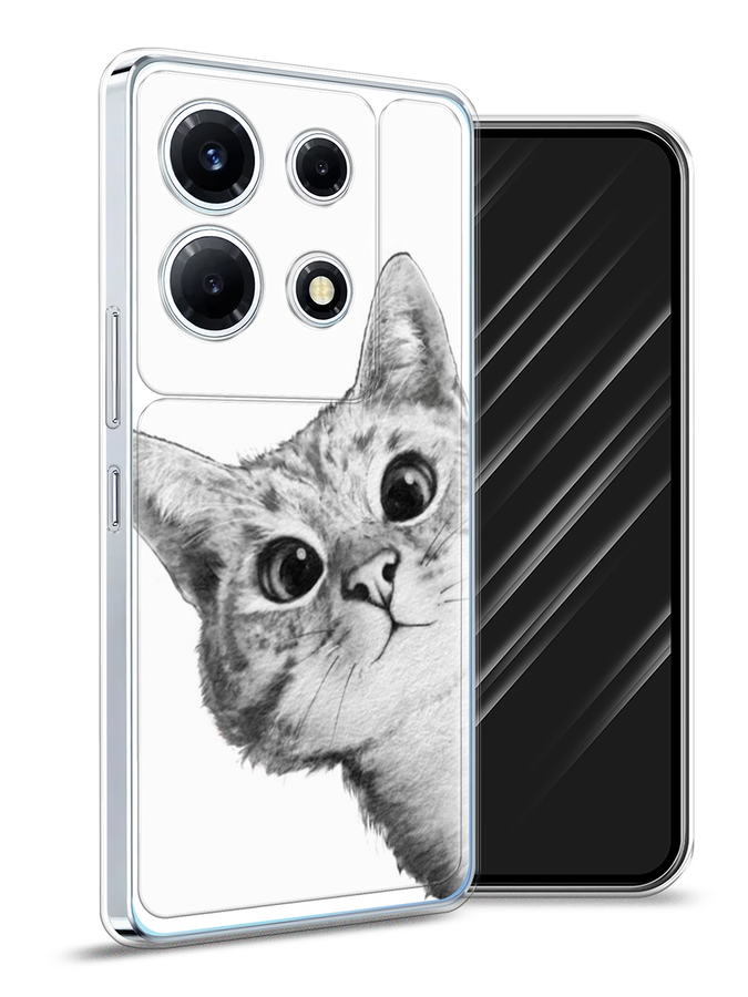 

Чехол Awog на Infinix Note 30 VIP "Кот рисунок черно-белый", Черный, 3104750-1