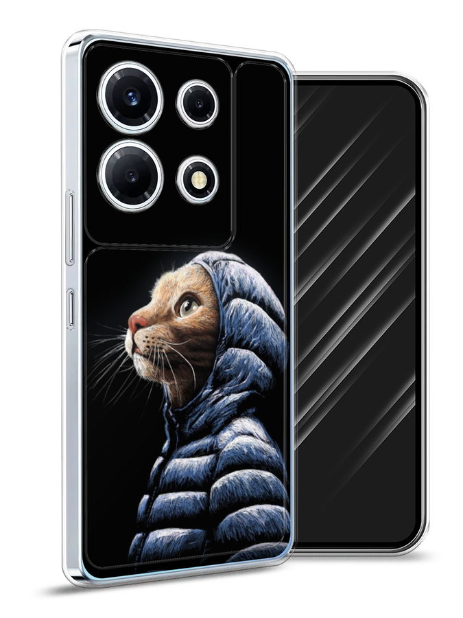

Чехол Awog на Infinix Note 30 VIP "Кот в капюшоне", Черный;бежевый;синий, 3104750-2